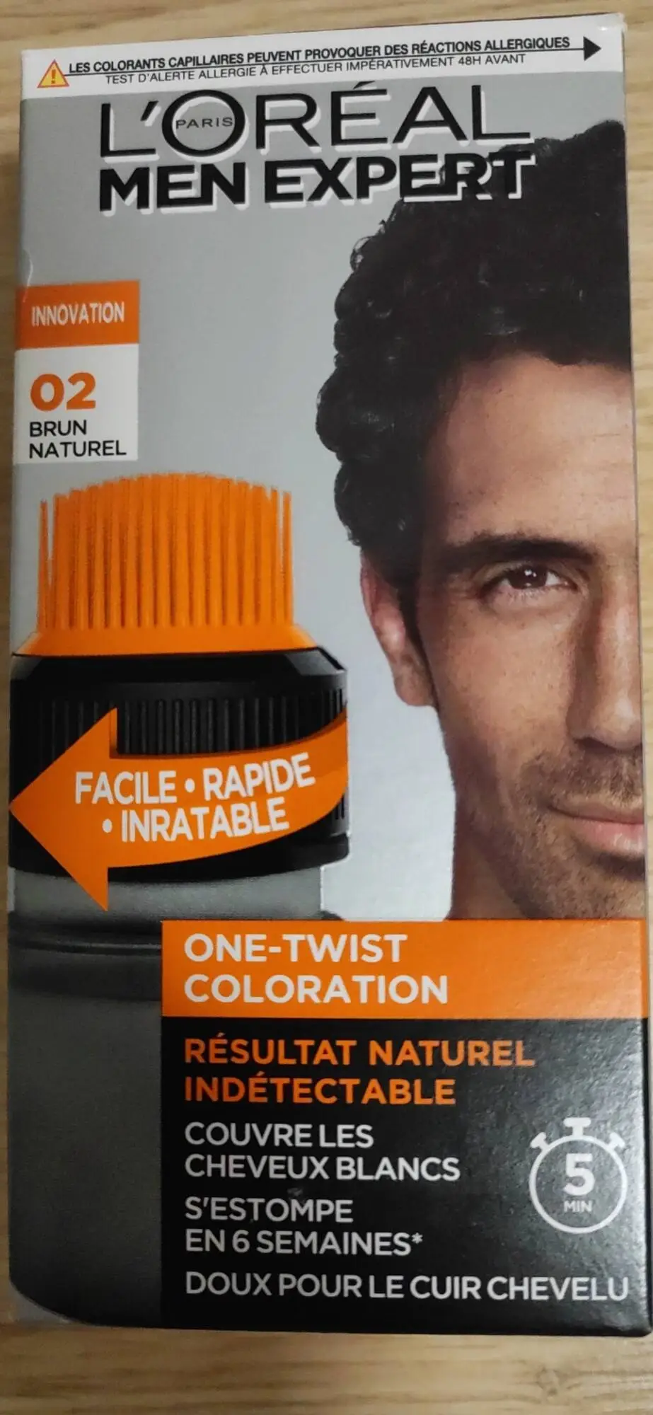 L'ORÉAL PARIS - Men expert - One-twist coloration 02 brun naturel