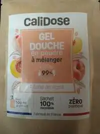 CALIDOSE - Gel douche en poudre à mélanger pêche de vigne