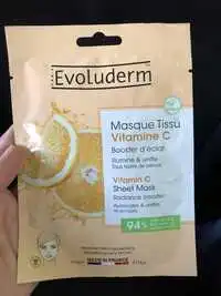 EVOLUDERM - Masque tissu à la vitamine C