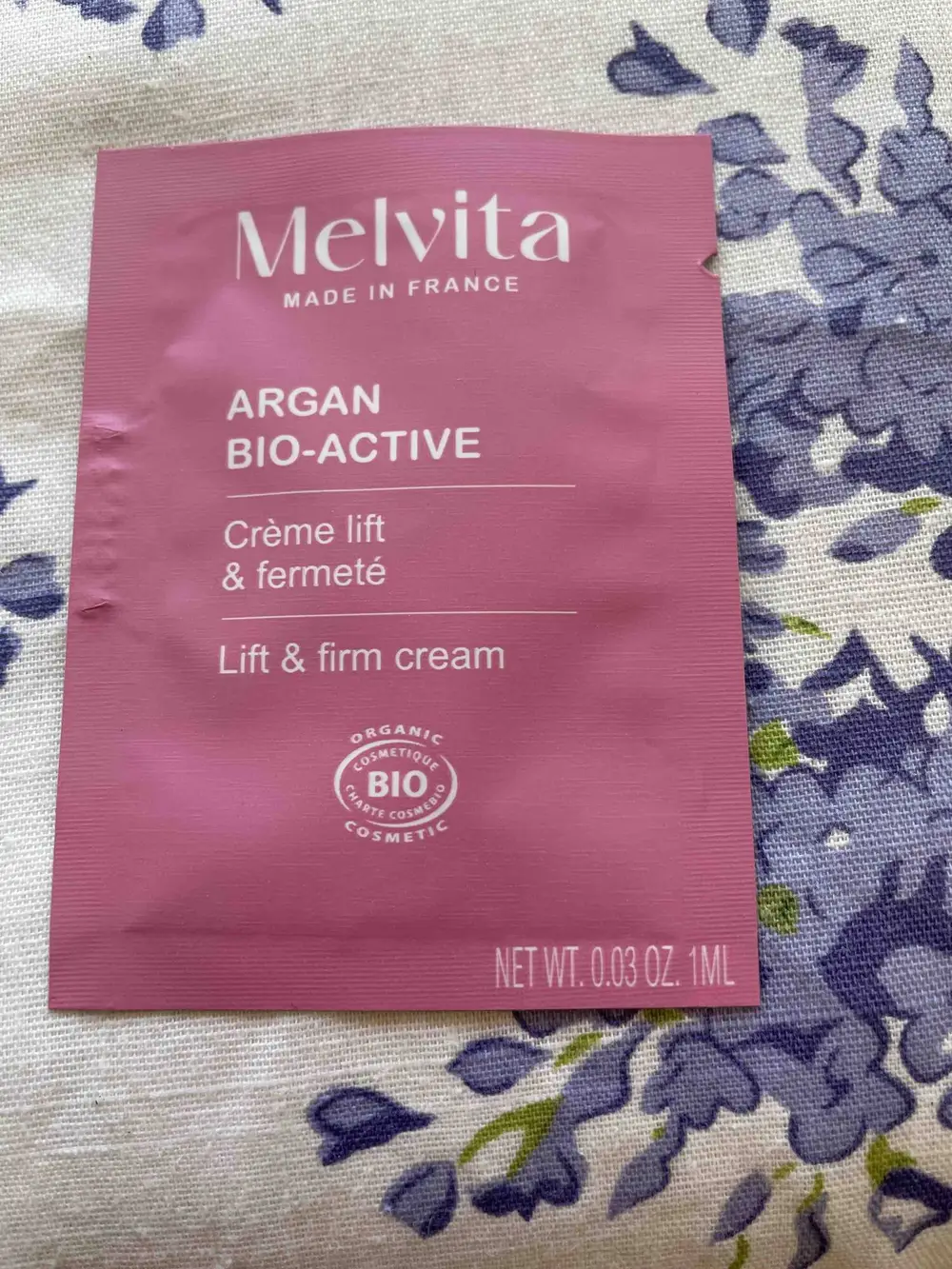 MELVITA - Argan bio-active - Crème lift & fermeté