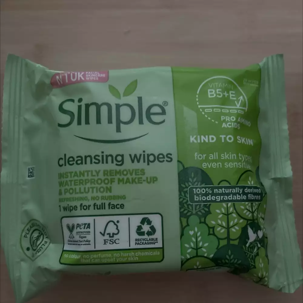 SIMPLE - Cleansing wipes