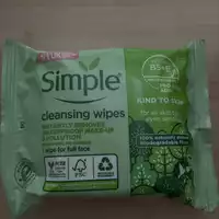 SIMPLE - Cleansing wipes