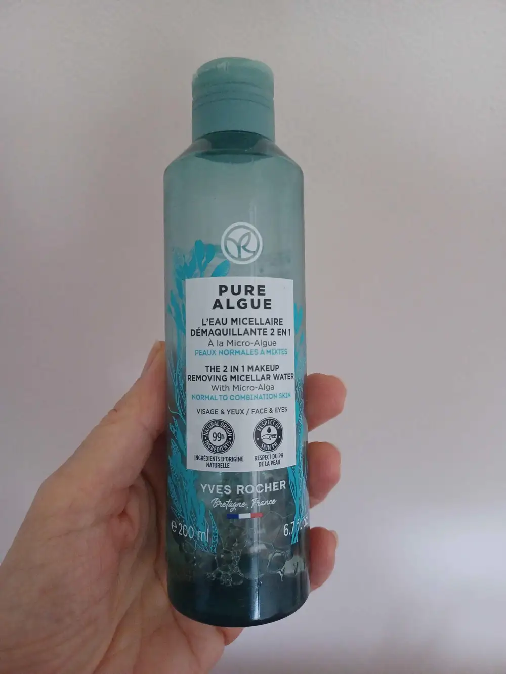 YVES ROCHER - Pure algue - L'eau micellaire démaquillante 2 en 1