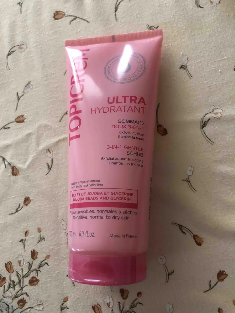 TOPICREM - Ultra hydratant - Gommage doux 3-en-1