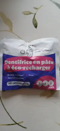 900.CARE - Dentifrice en pâte arôme menthe