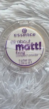 ESSENCE - All about matt ! - Fixing compact powder