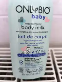 ONLYBIO - Baby - Lait de corps