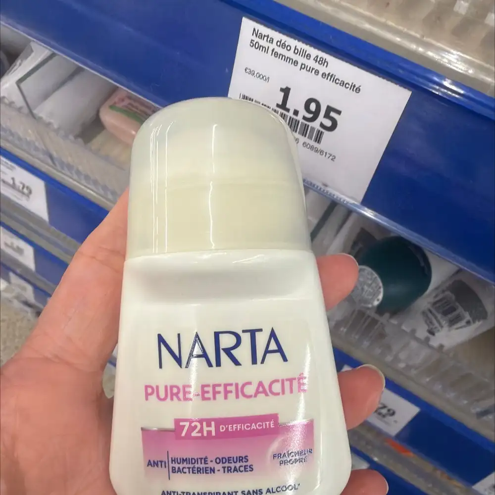 NARTA - Anti-transpirant sans alcool 72h
