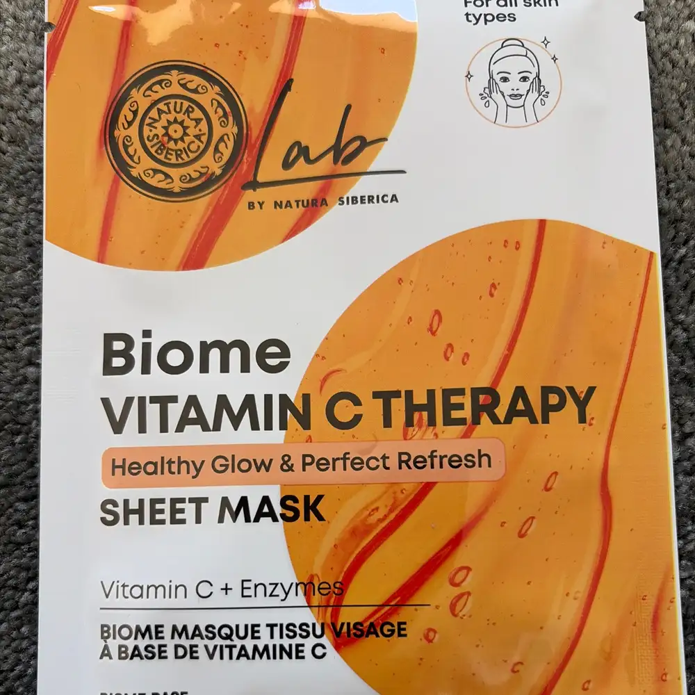NATURA SIBERICA - Biome vitamin C therapy - Masque tissu visage