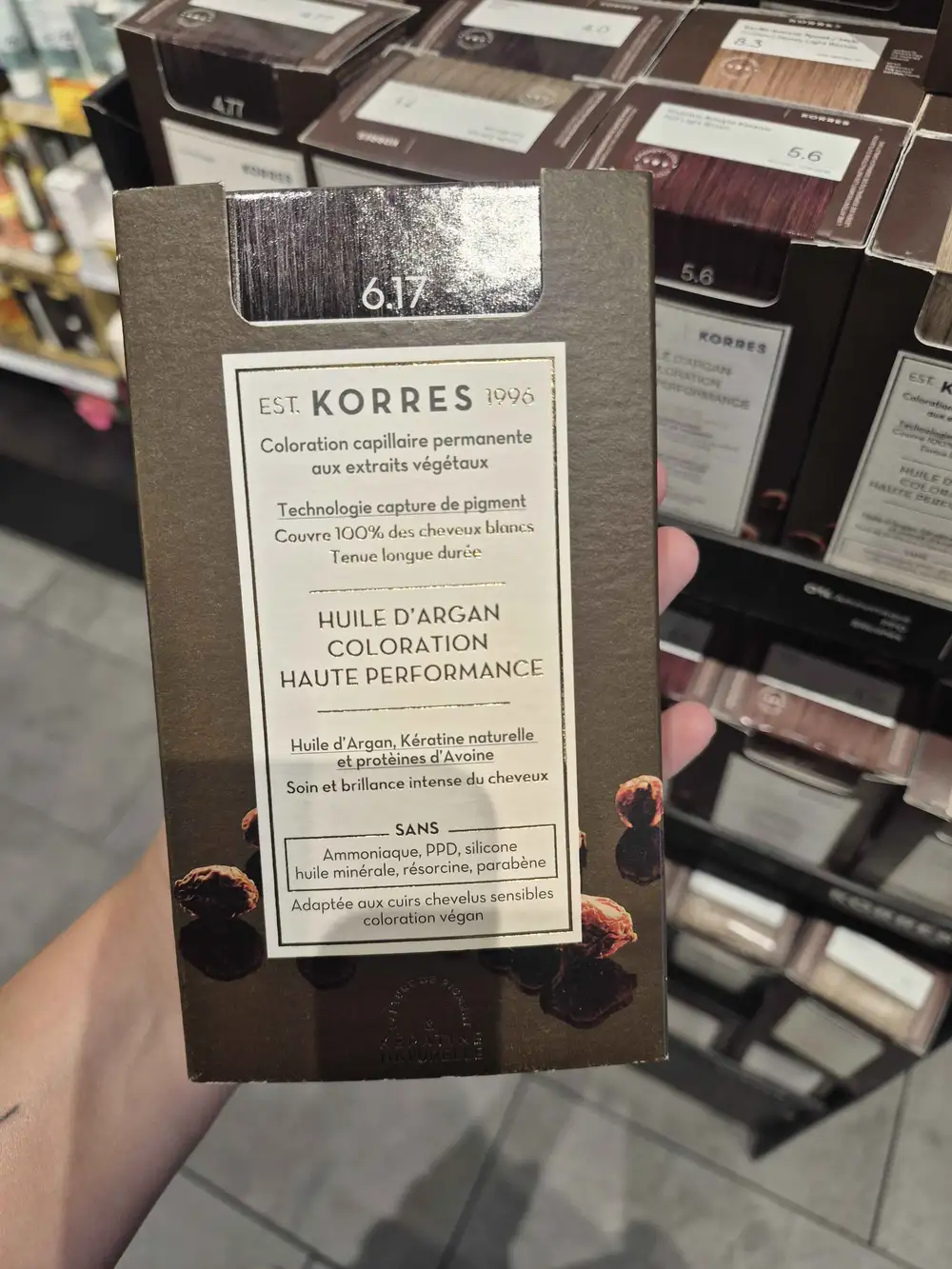 KORRES - Huile d'argan - Coloration capillaire permanente