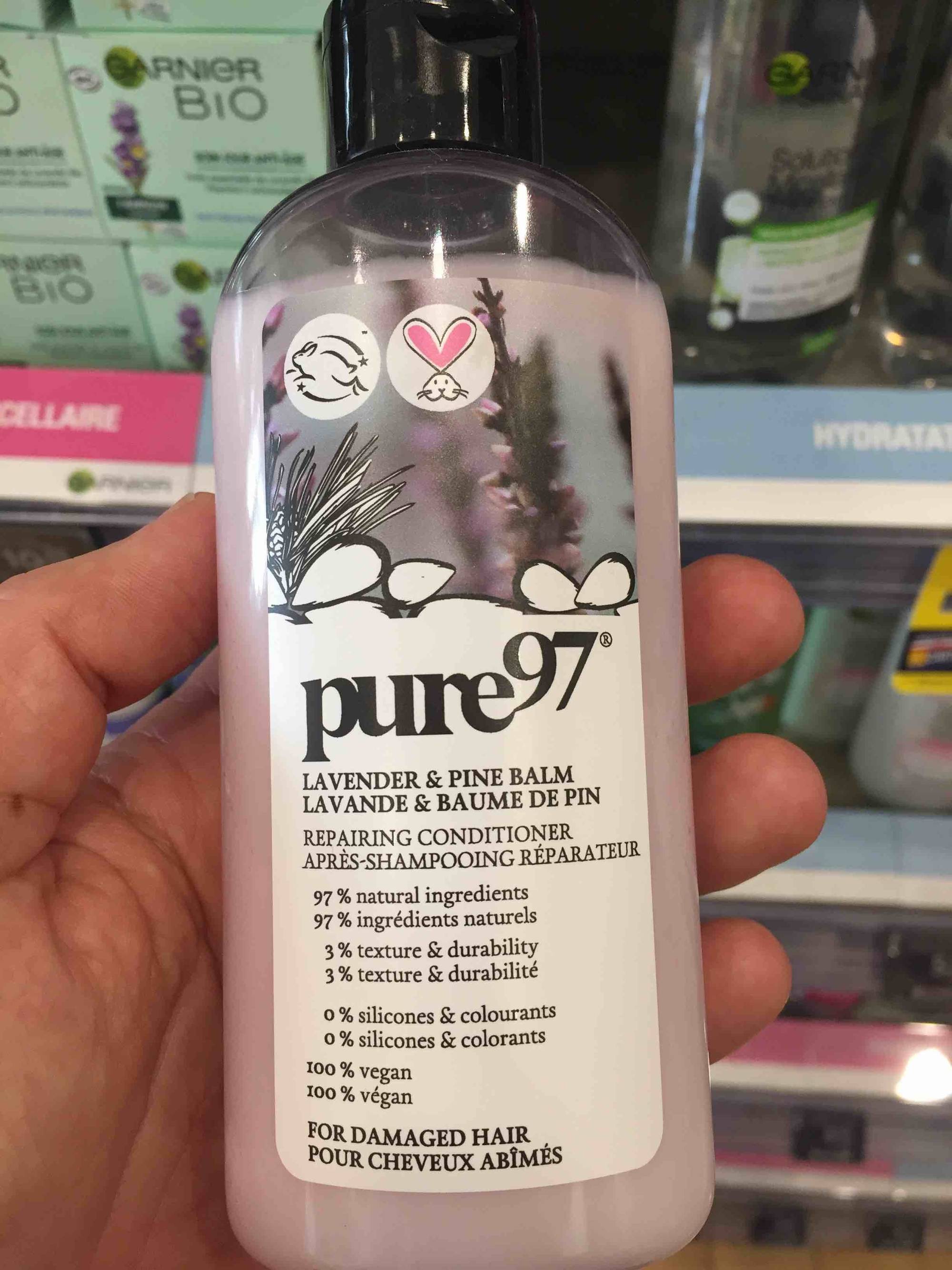 PURE 97 - Lavande & baume de pin - Après-shampooing réparateur