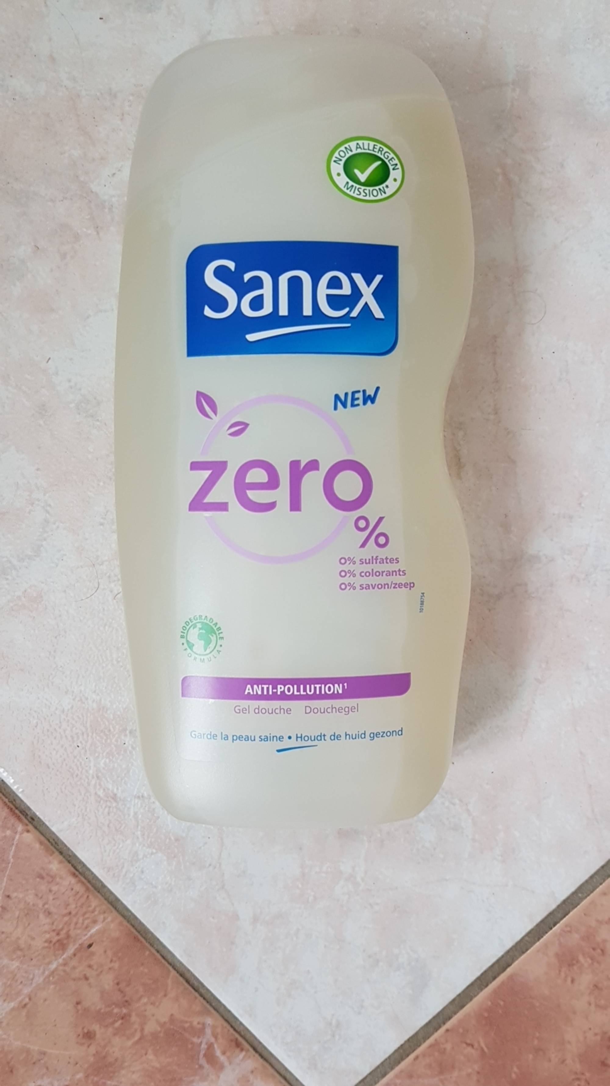 SANEX - Zero % - Anti-pollution - Gel douche