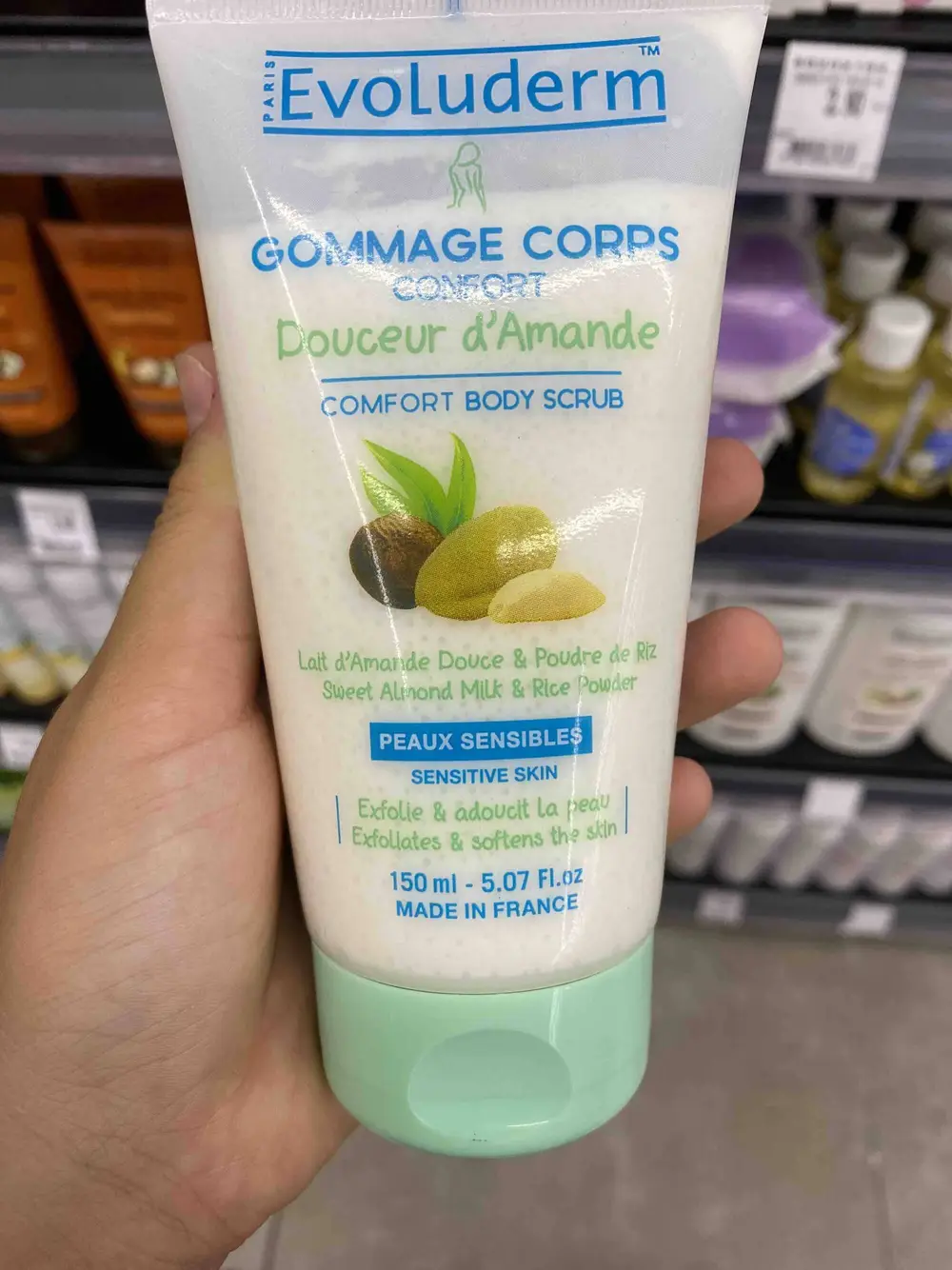 EVOLUDERM - Douceur d'amande - Gommage corps confort