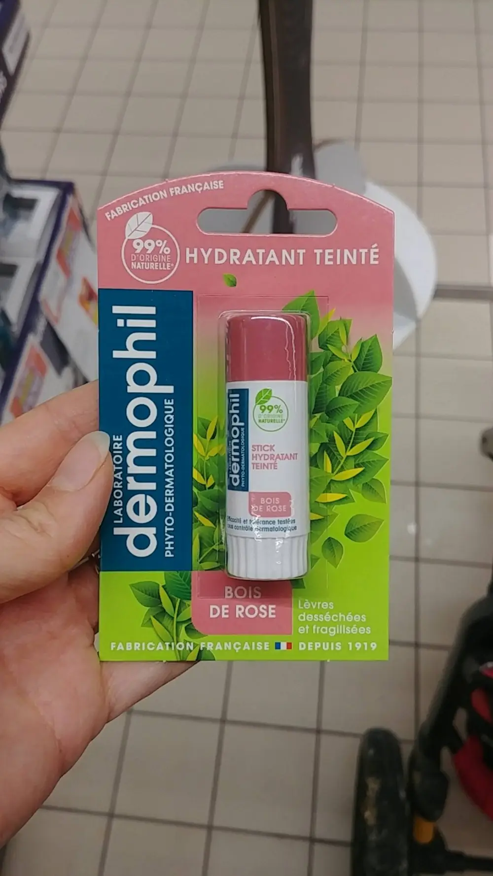 LABORATOIRE DERMOPHIL - Bois de Rose - Stick hydratant teinté