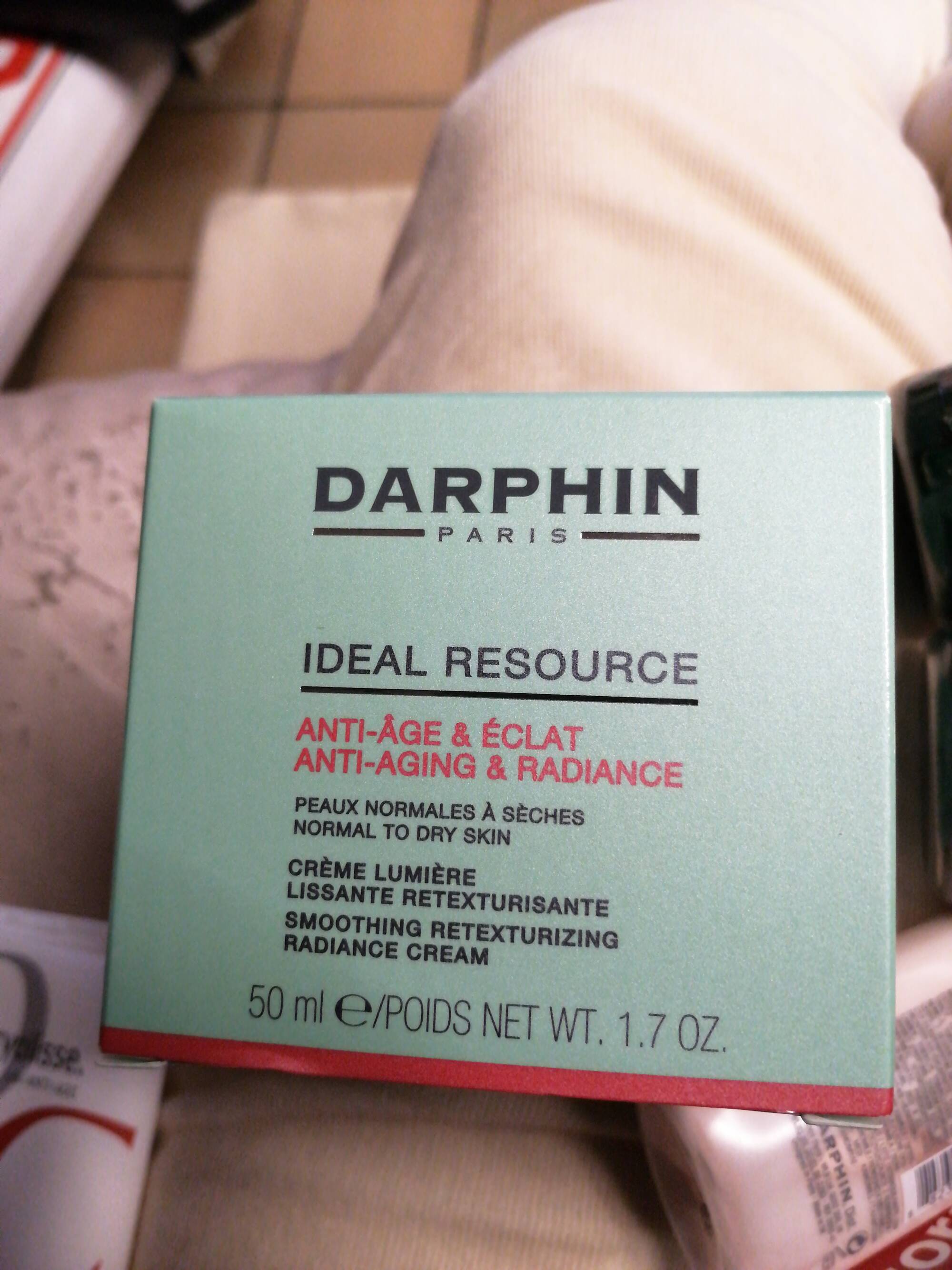 DARPHIN - Ideal ressource Anti-âge & Éclat - Crème lumière lissante retexturisante
