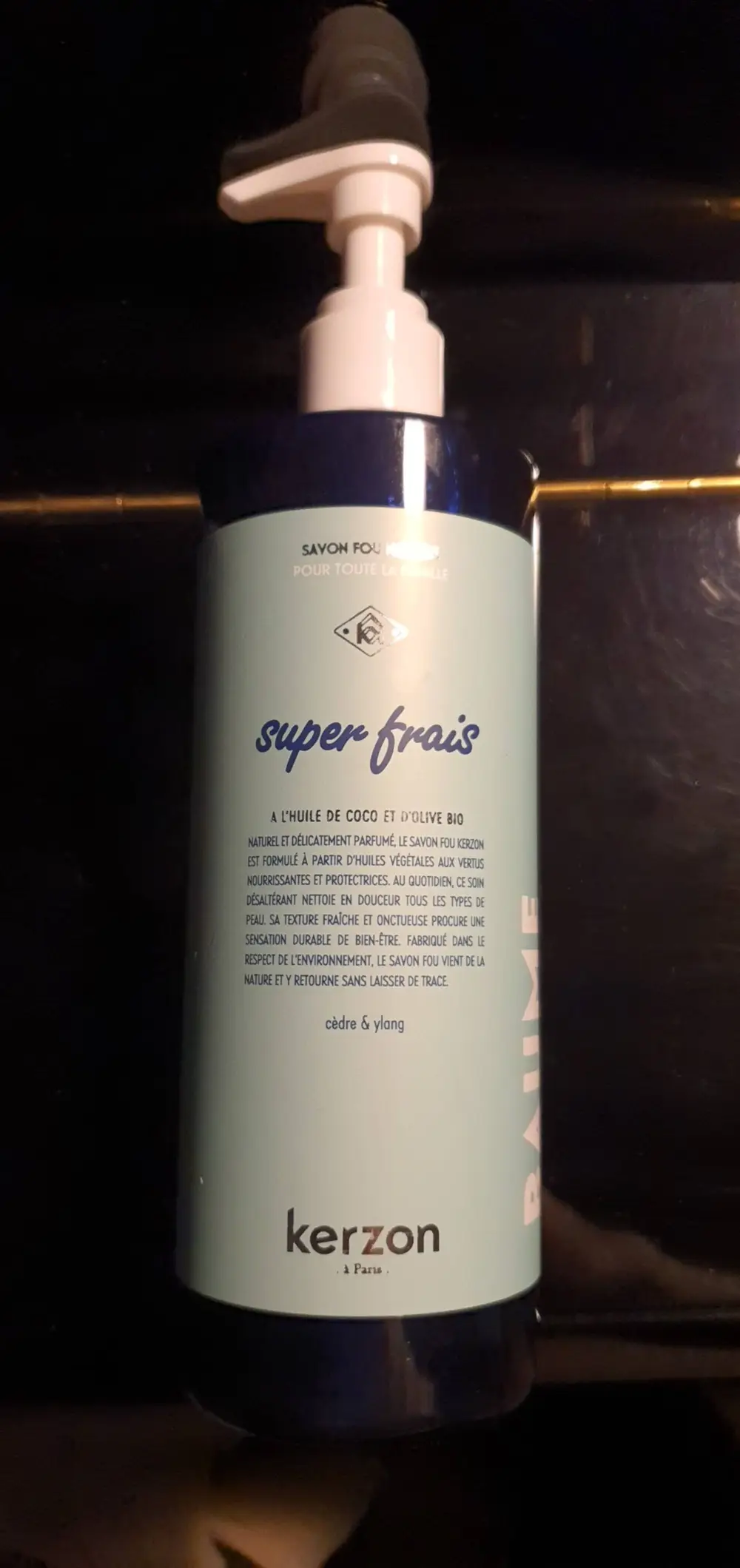 KERZON - Super frais - Savon fou à l'huile de coco et d'olive bio