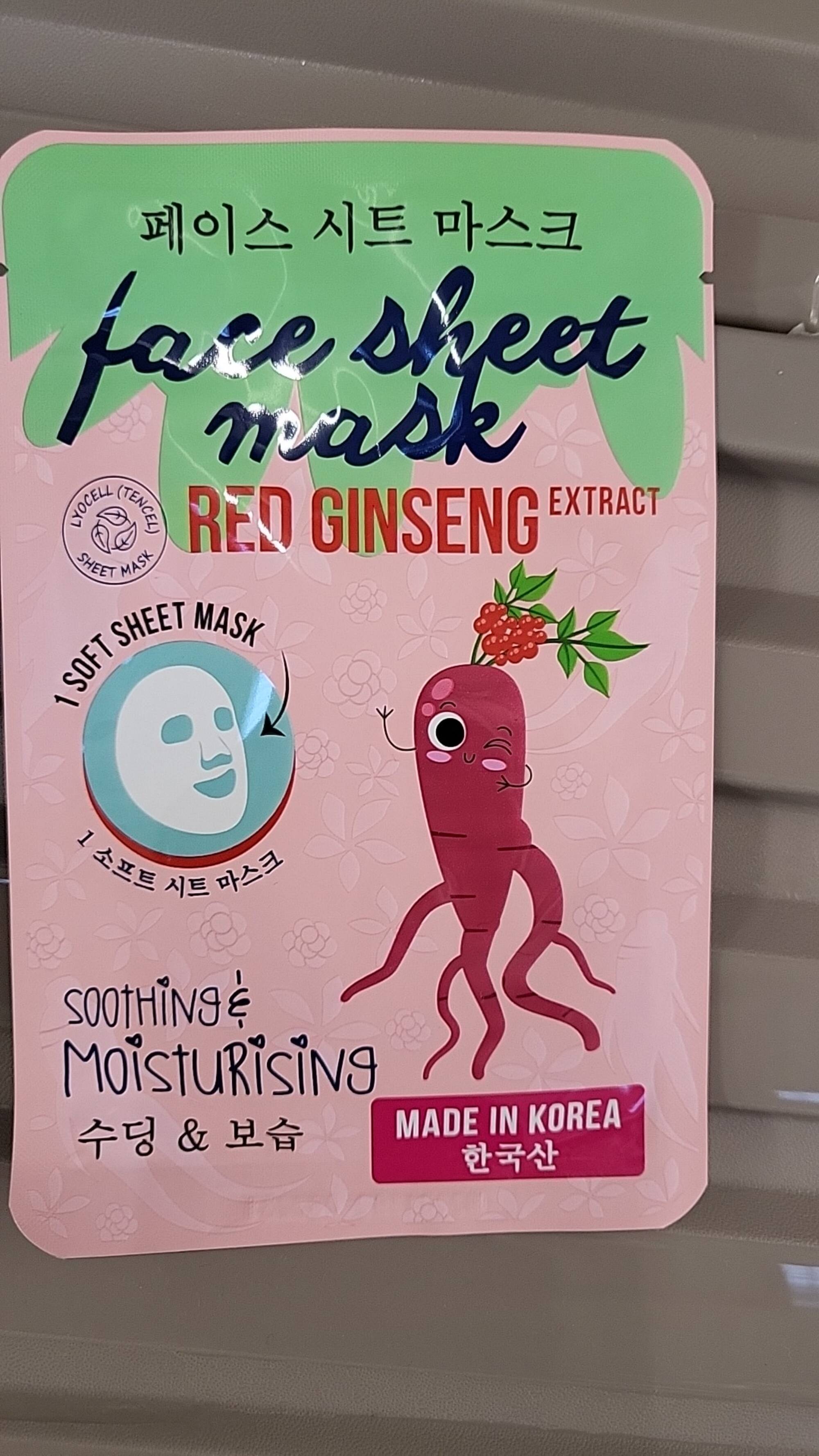 MAXBRANDS - Face sheet mask red ginseng 