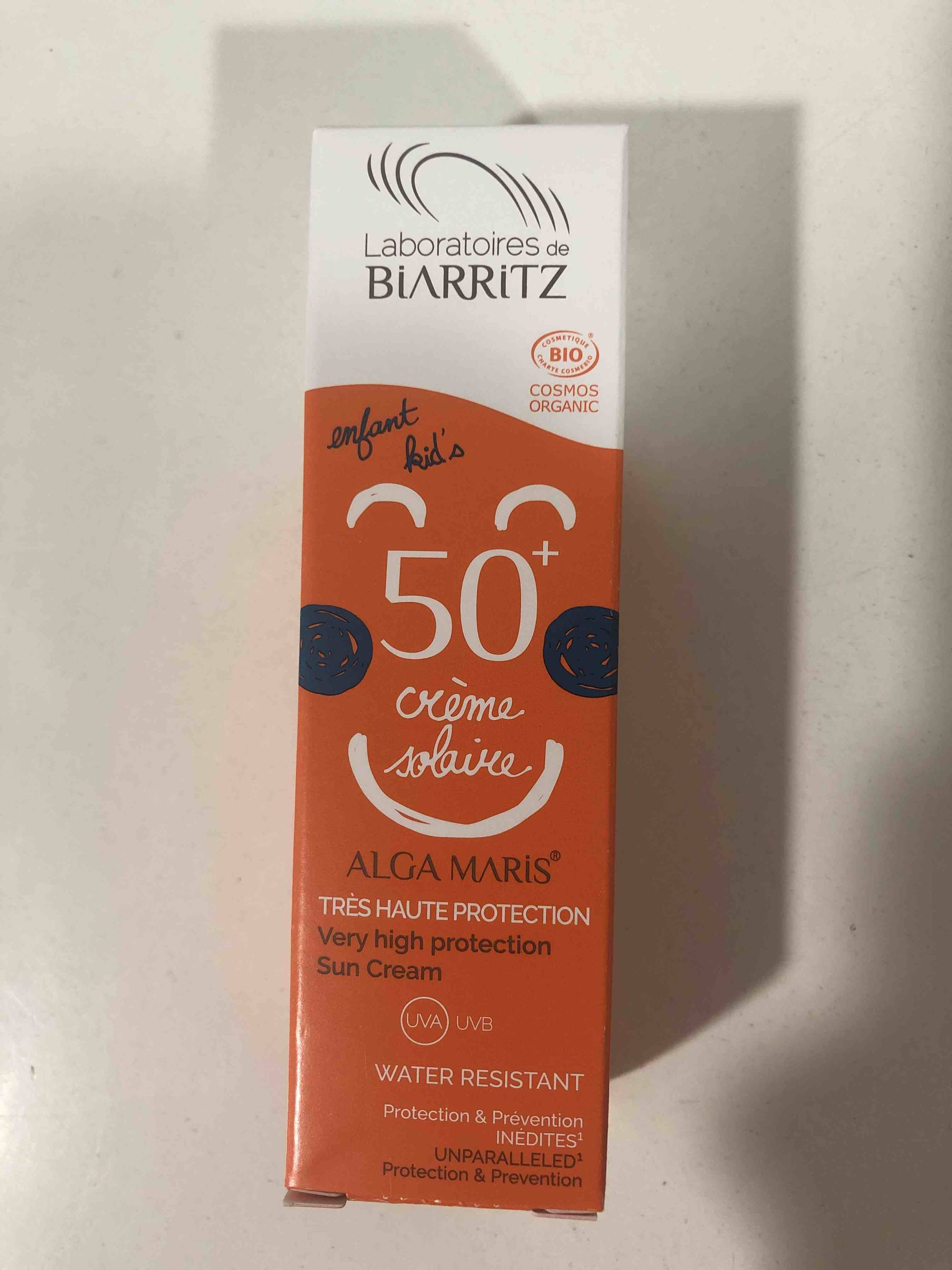 LABORATOIRES DE BIARRITZ - ALGA MARIS - Crème solaire très haute protection 50+