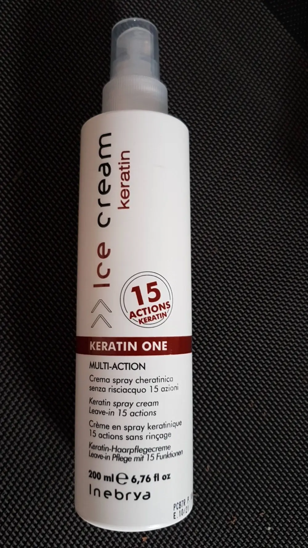 INEBRYA - Ice cream keratin - Crème en spray keratinique