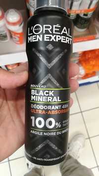 L'ORÉAL PARIS - Men expert black mineral - Déodorant 48h ultra-absorbant