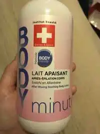 BODY'MINUTE - Méthode - Lait apaisant après-épilation corps