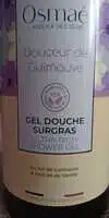 OSMAE - Douceur de guimauve - Gel douche surgras