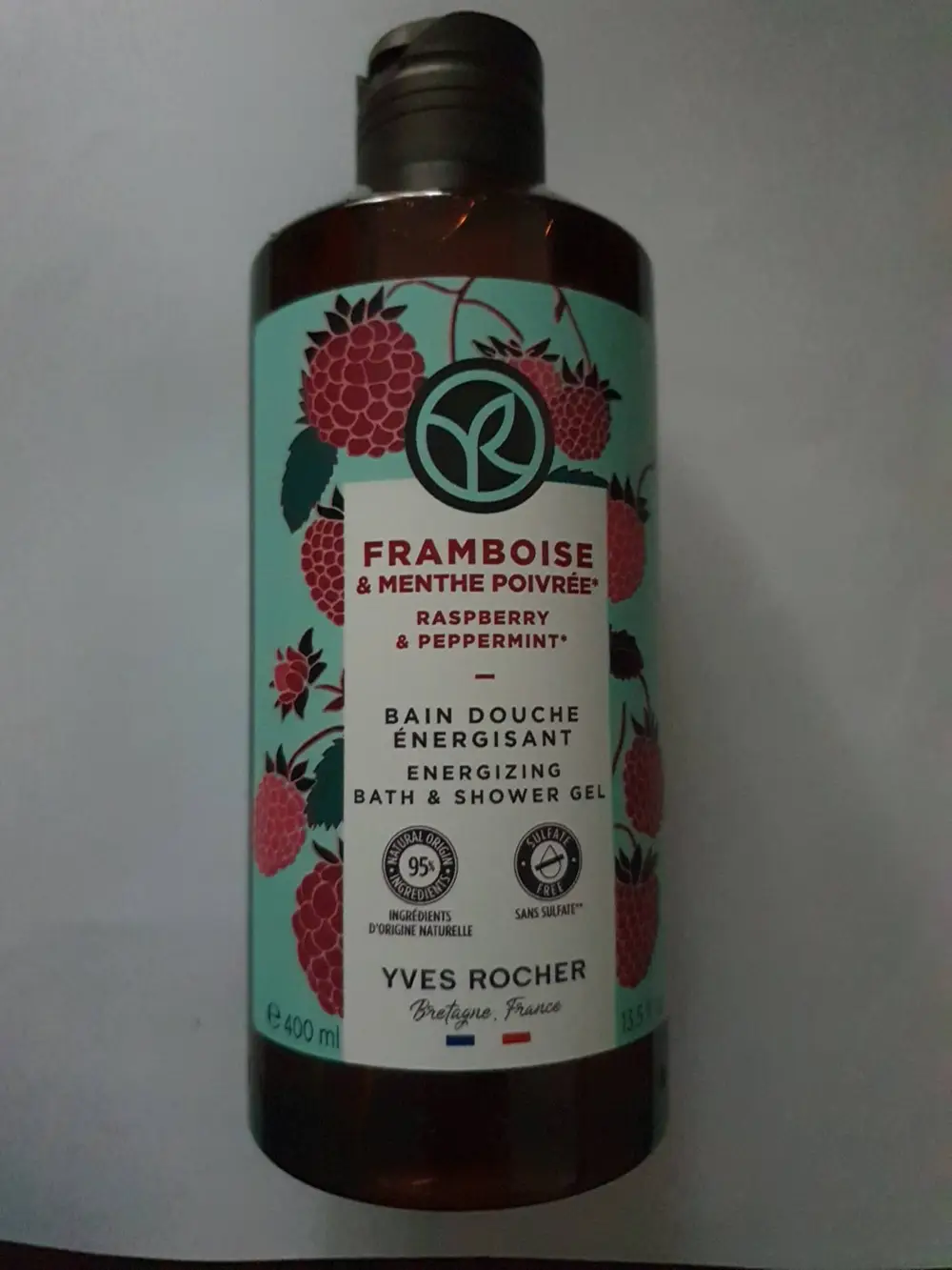 YVES ROCHER - Framboise & menthe poivrée - Bain douche énergisant