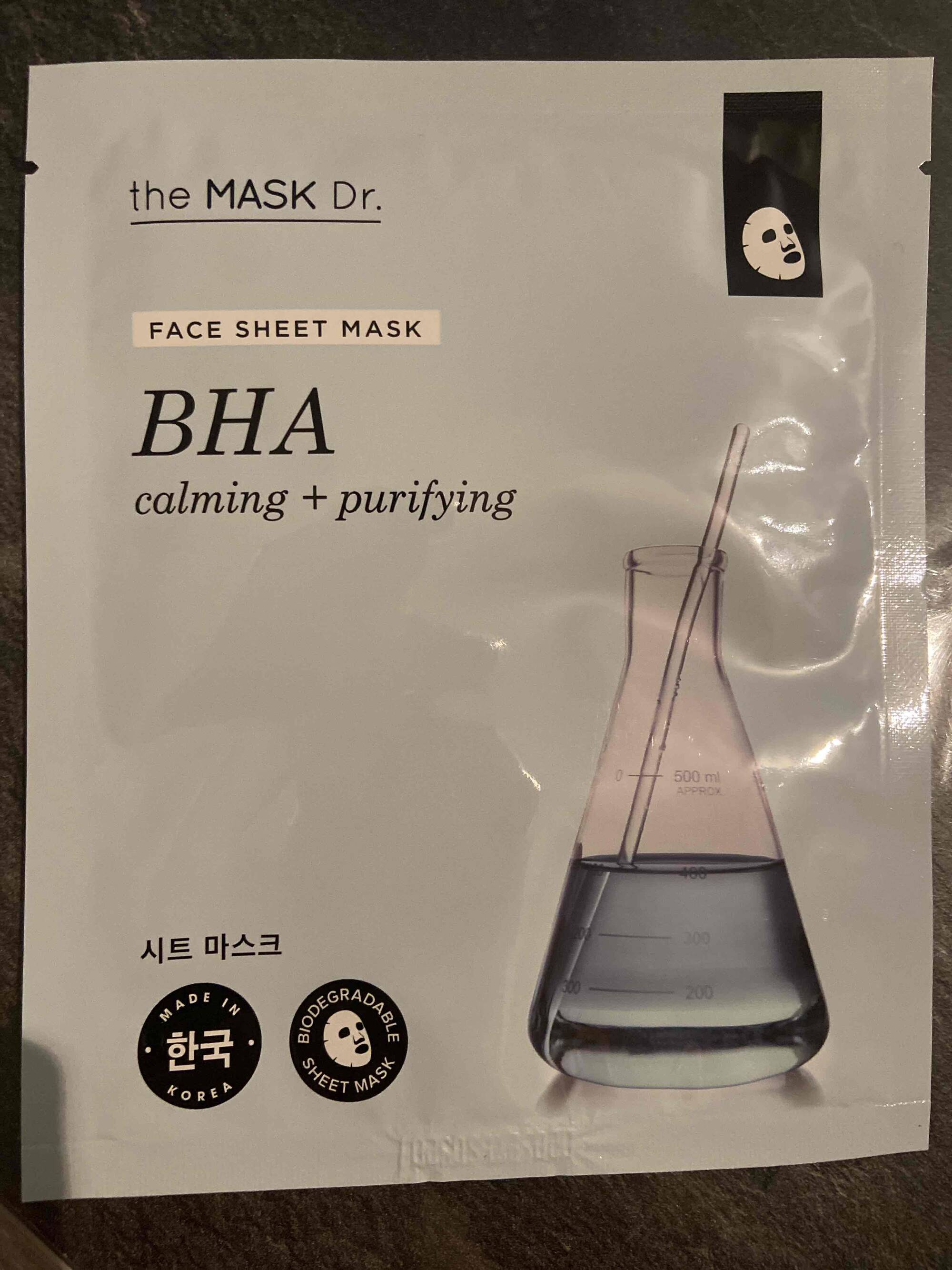 THE MASK DR. - BHA - Face sheet mask