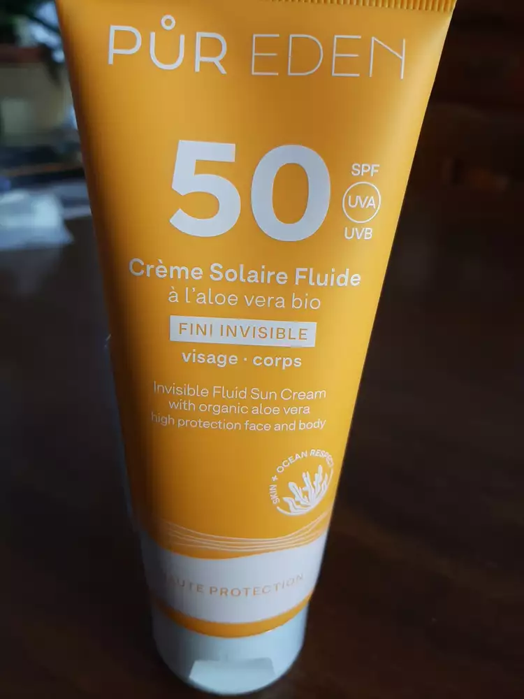 PUR EDEN - Crème solaire fluide invisible spf 50