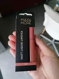 MAX & MORE - Matt liquid lipstick shy