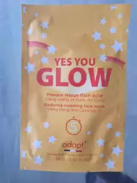 ADOPT' - Yes you glow - Masque visage flash éclat