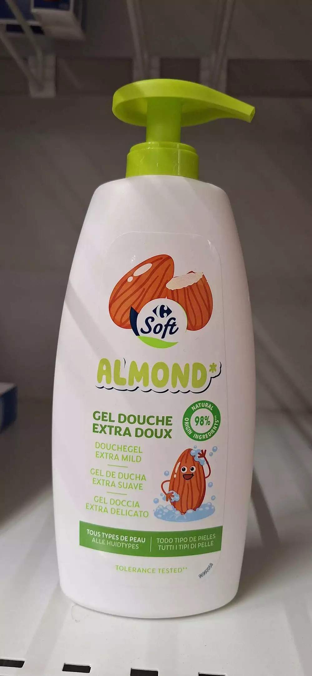 CARREFOUR SOFT - Almond - Gel douche extra doux