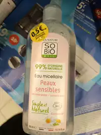 SO'BIO ÉTIC - Peaux sensibles - Eau micellaire