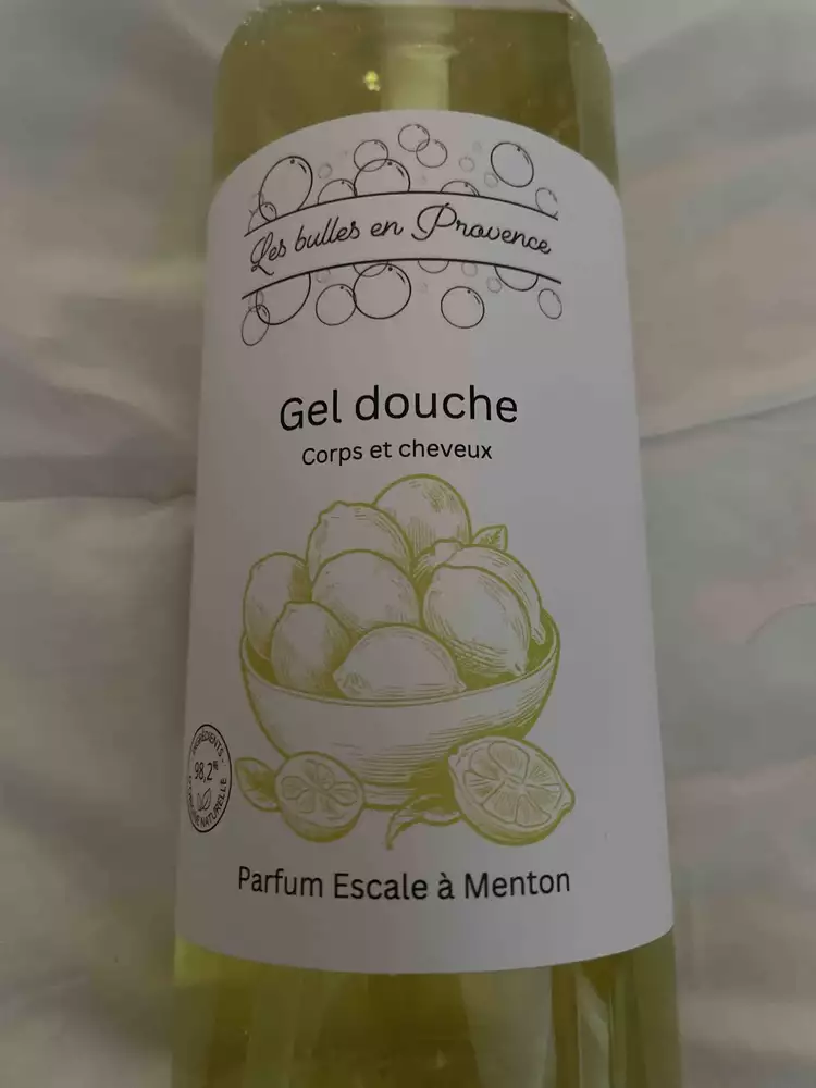 LES BULLES EN PROVENCE - Gel douche parfum escale à menton
