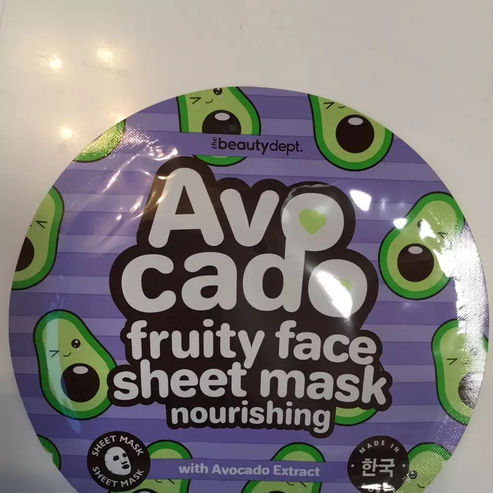 THE BEAUTY DEPT - Avocado - Fruity face sheet mask