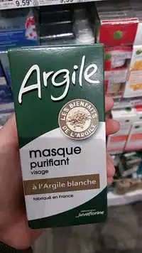 JUVAFLORINE - Argile masque purifiant visage à l'argile blanche