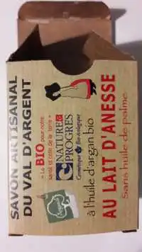 NATURE ET PROGRES - Savon artisanal du val d'argent au lait d'ânesse