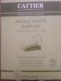 CATTIER - Argile verte surfine