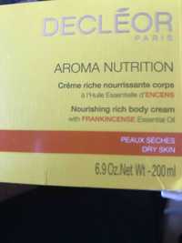 DECLÉOR - Aroma nutrition - Crème riche nourrissante corps