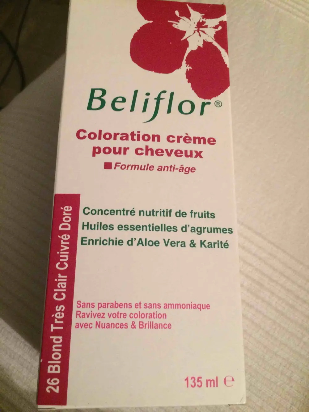 BELIFLOR - Coloration crème pour cheveux 26 blond très clair cuivre doré