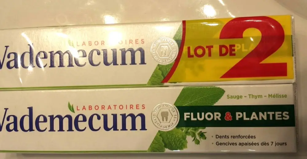 VADEMECUM - Dentifrice fluor & plantes