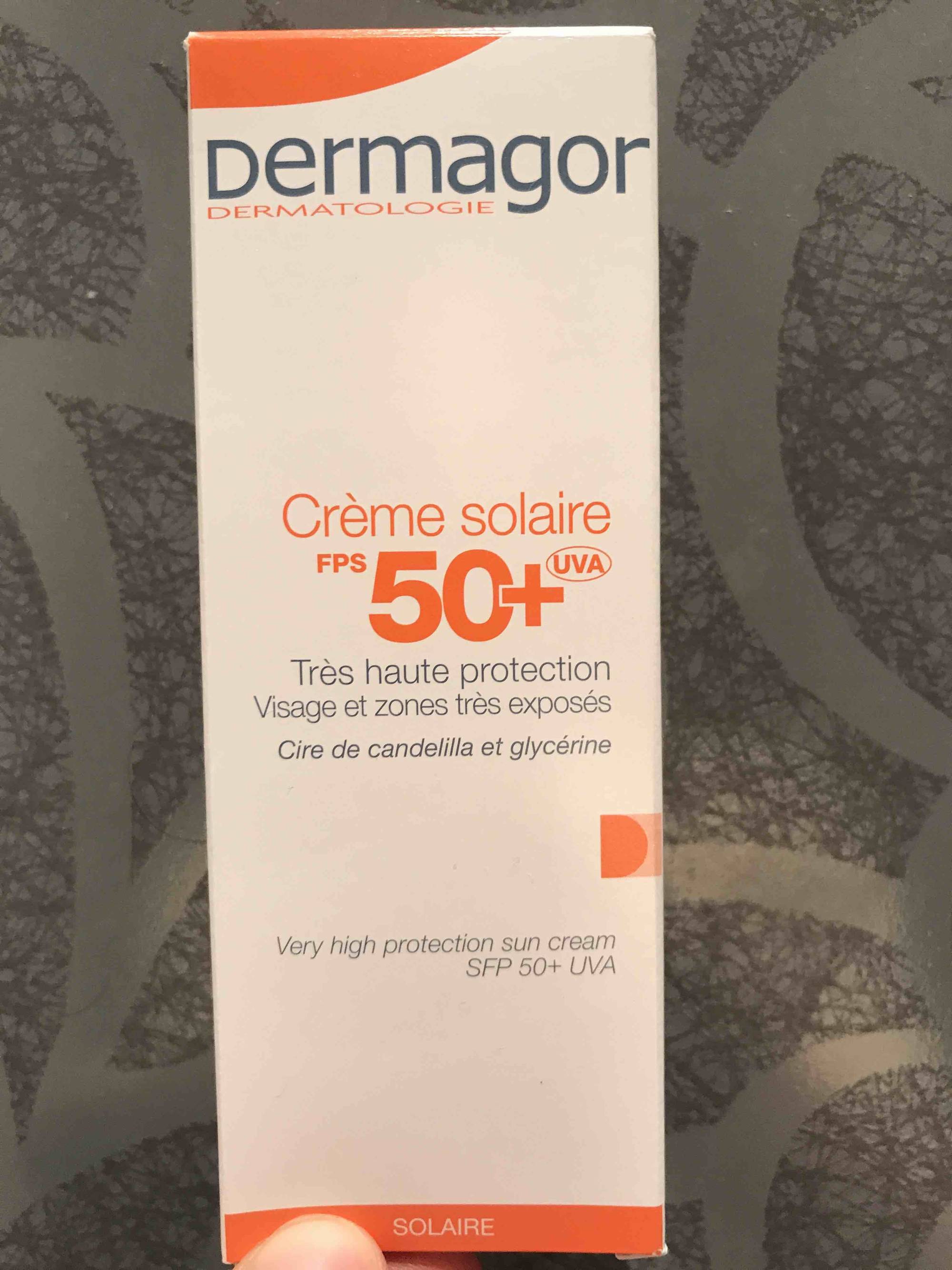 DERMAGOR - Crème solaire fps 50+ - Très haute protection
