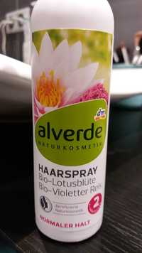 ALVERDE - Haarspray bio lotusblüte violetter reis