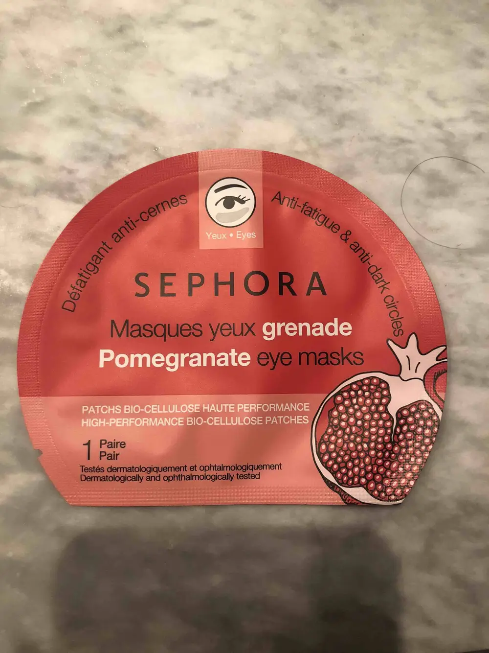 SEPHORA - Masques yeux grenade - Défatiguant et anti-cernes