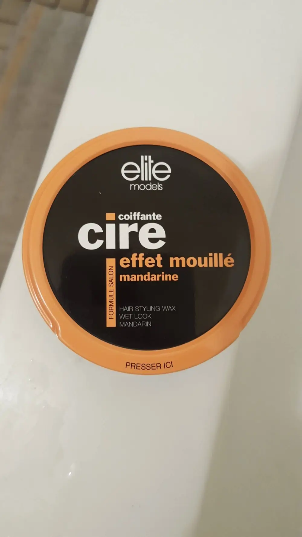 ELITE MODELS - Mandarine - Cire coiffante effet mouillé