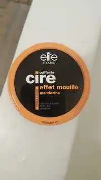 ELITE MODELS - Mandarine - Cire coiffante effet mouillé