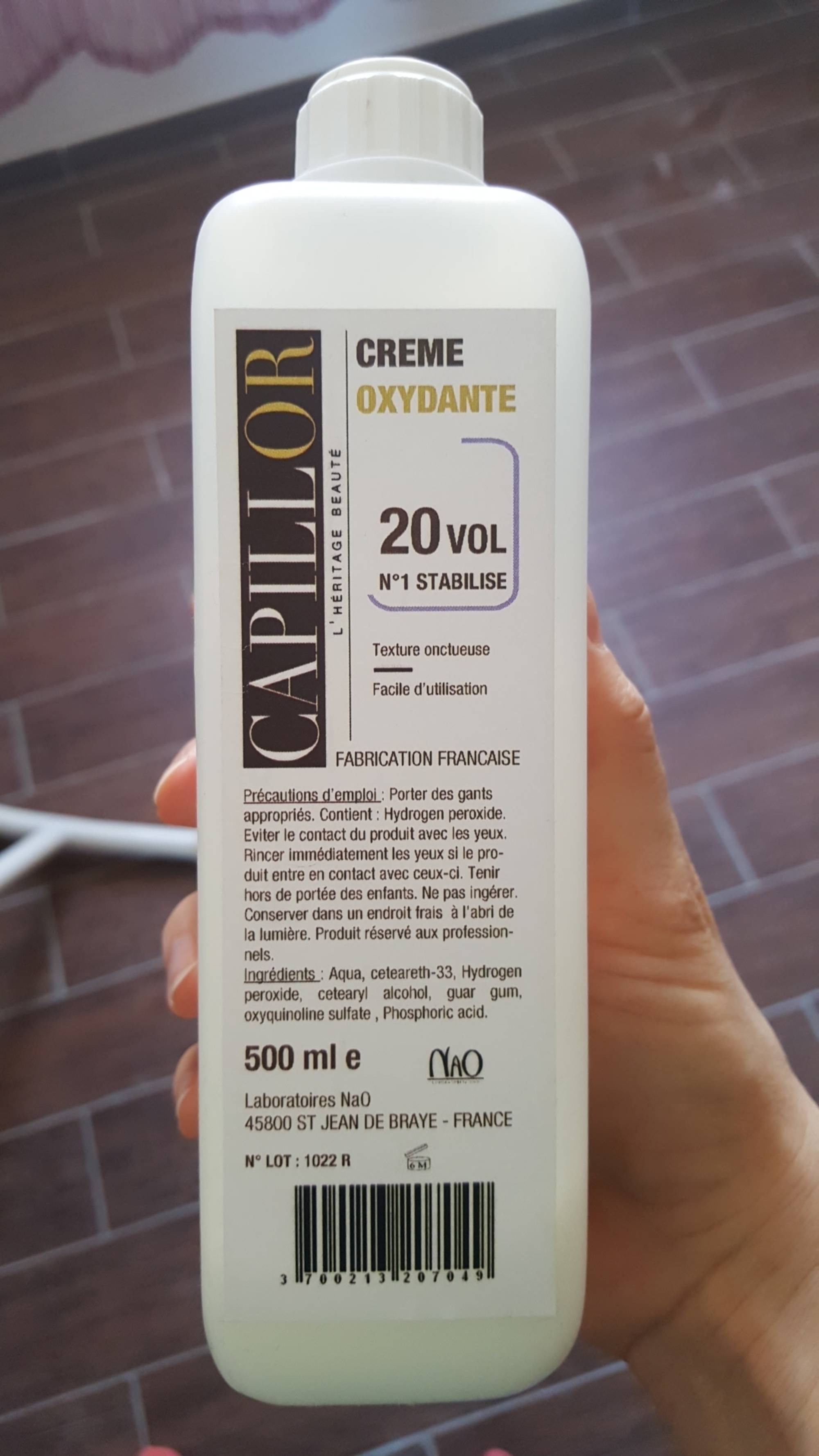 CAPILLOR - Crème oxydante