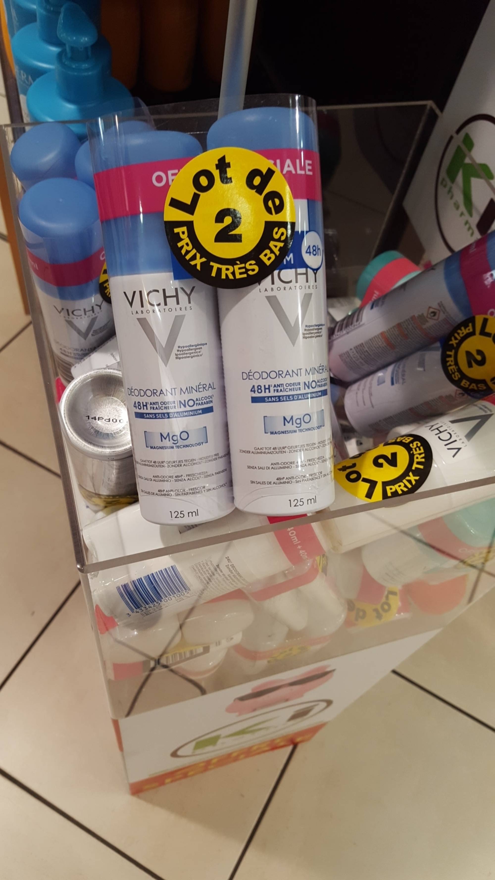 VICHY LABORATOIRES - Déodorant minéral 48h anti odeur fraîcheur
