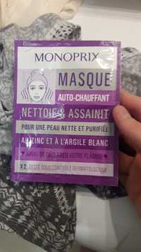 MONOPRIX - Masque auto-chauffant au zinc et argile blanc