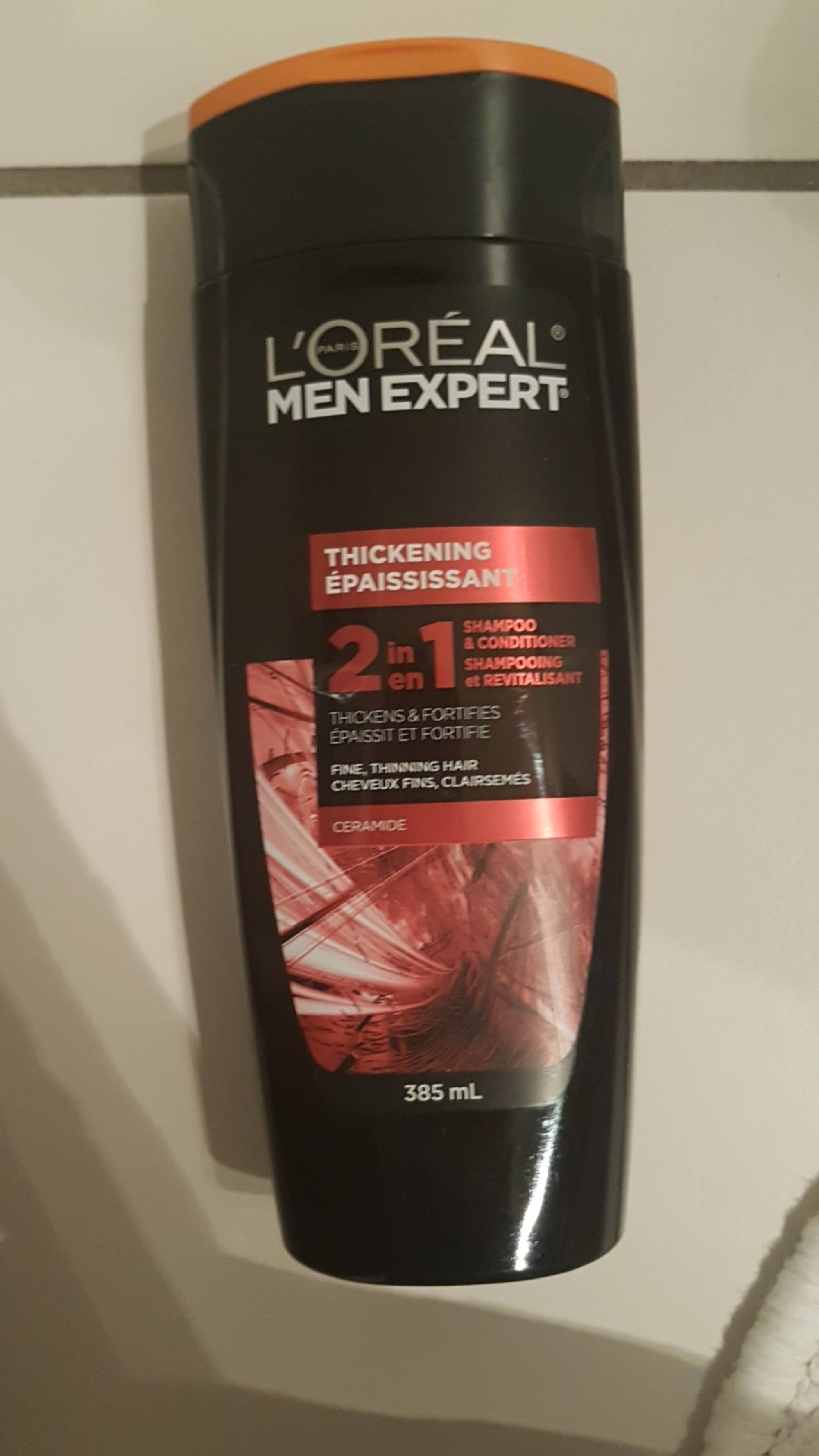 L'ORÉAL - Men expert 2 en 1 - Shampooing et Revitalisant